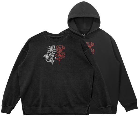 "Lily White & Poppy Red"