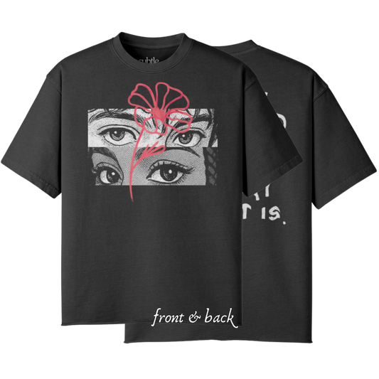 See The World: Faded Raw Hem T-Shirt